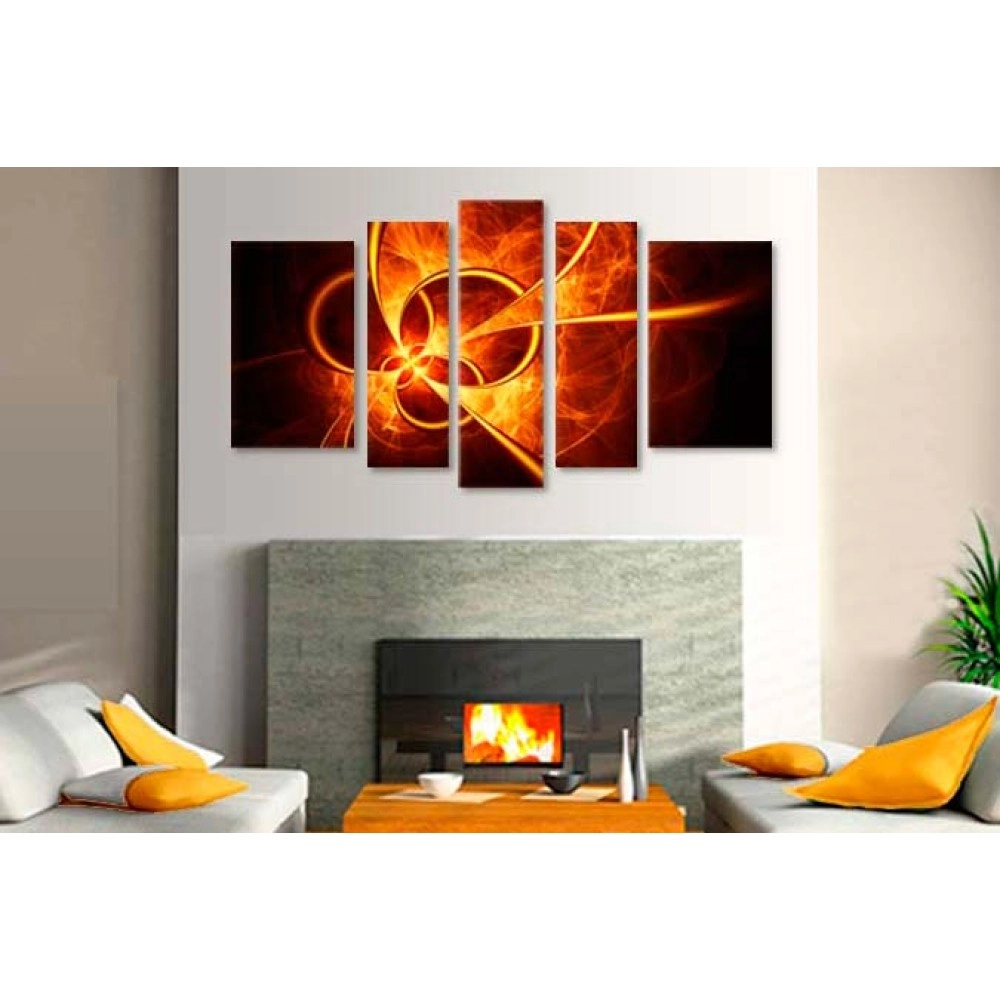 Tablouri canvas Abstract wenge 1005