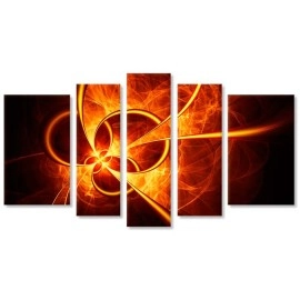 Tablouri canvas Abstract wenge 1005