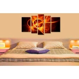 Tablouri canvas Abstract wenge 1005