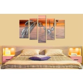 Tablouri canvas Abstract silver 6515