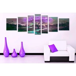 Tablouri canvas Abstract Copac mov 3648