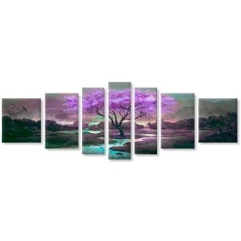 Tablouri canvas Abstract Copac mov 3648