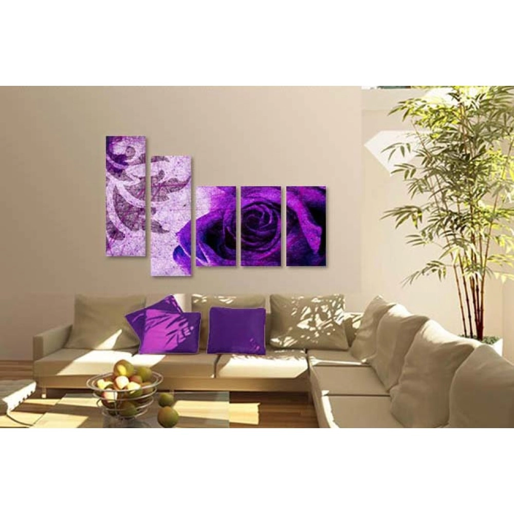 Tablouri canvas Trandafir mov 61557