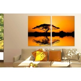 Tablouri canvas Africa peisaj copac 1702