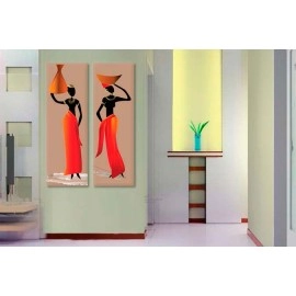 Tablouri canvas Siluete africane 2295