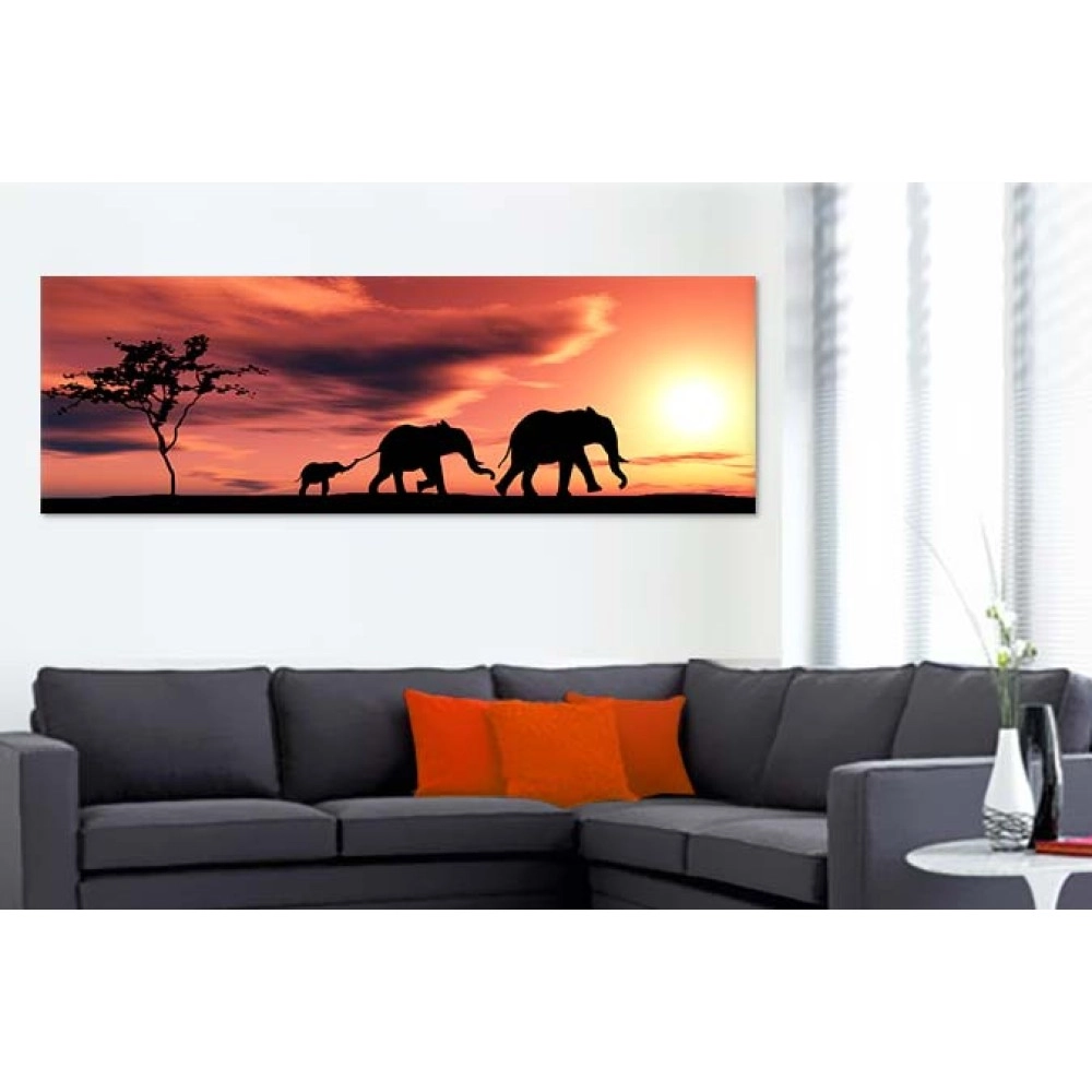 Tablouri canvas Familie elefanti 22692