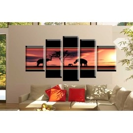 Tablouri canvas Elefanti Africa vector 2224