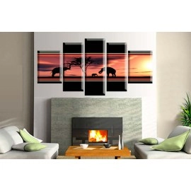 Tablouri canvas Elefanti Africa vector 2224