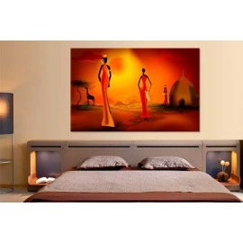 Tablouri canvas Africa Siluete 25412