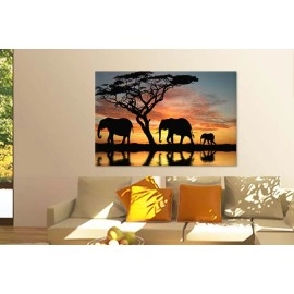 Tablouri canvas Elefanti la plimbare 5141