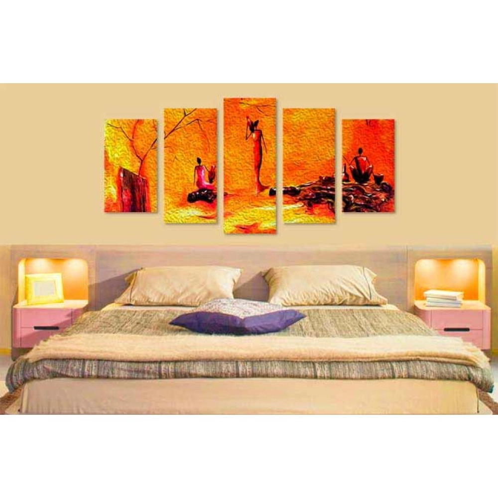 Tablouri canvas Siluete africane 6527