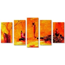 Tablouri canvas Siluete africane 6527