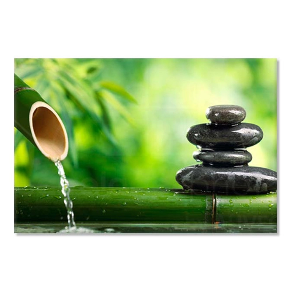 Tablouri canvas Apa curgatoare bambus 65943