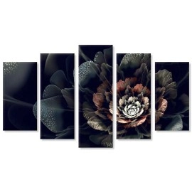 Tablouri canvas Fractal negru 4012