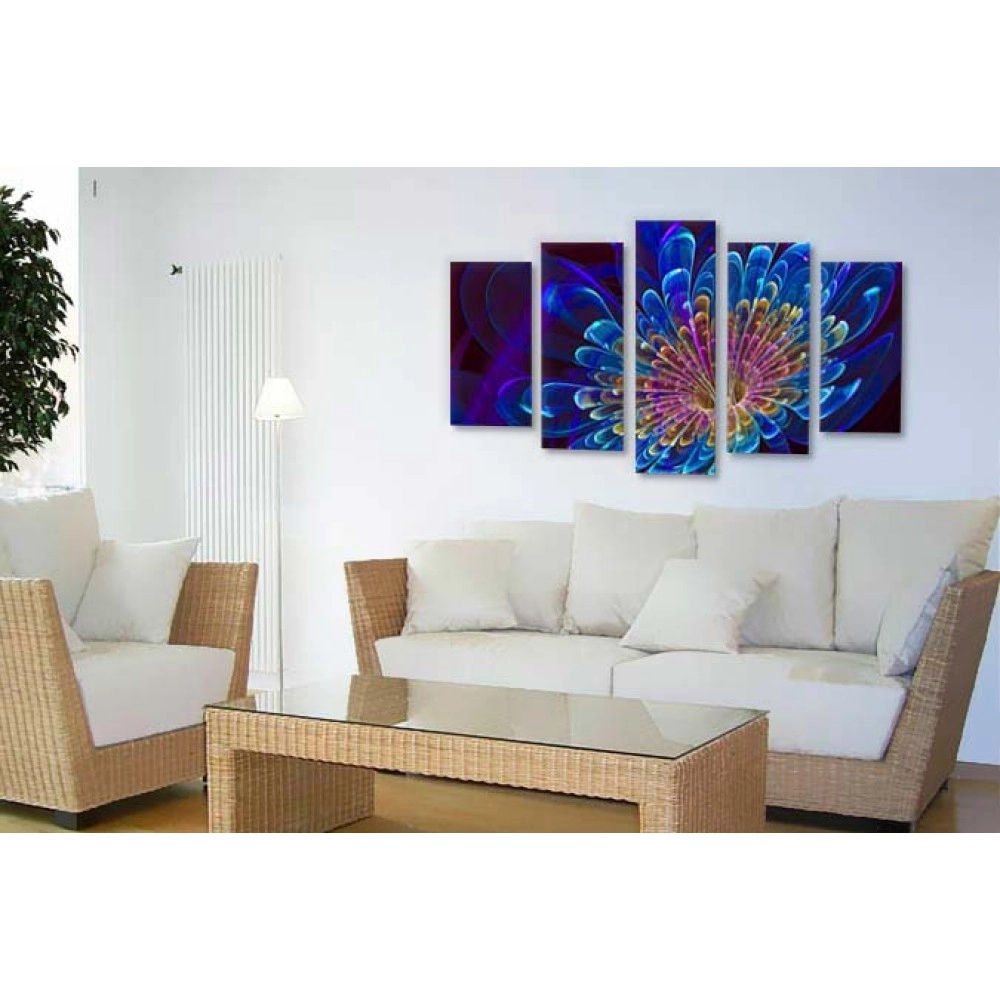 Tablouri canvas Fractal blue 2304