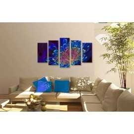 Tablouri canvas Fractal blue 2304