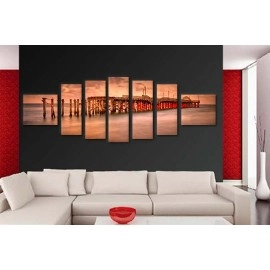 Tablouri canvas Ponton la apus 1401