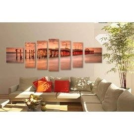 Tablouri canvas Ponton la apus 1401