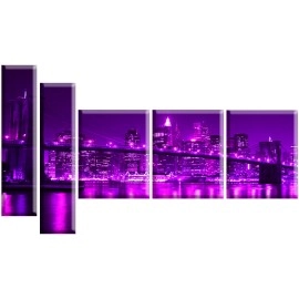 Tablouri canvas Pod Manhattan mov 6778