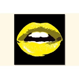 Tablouri canvas Buze yellow 36532