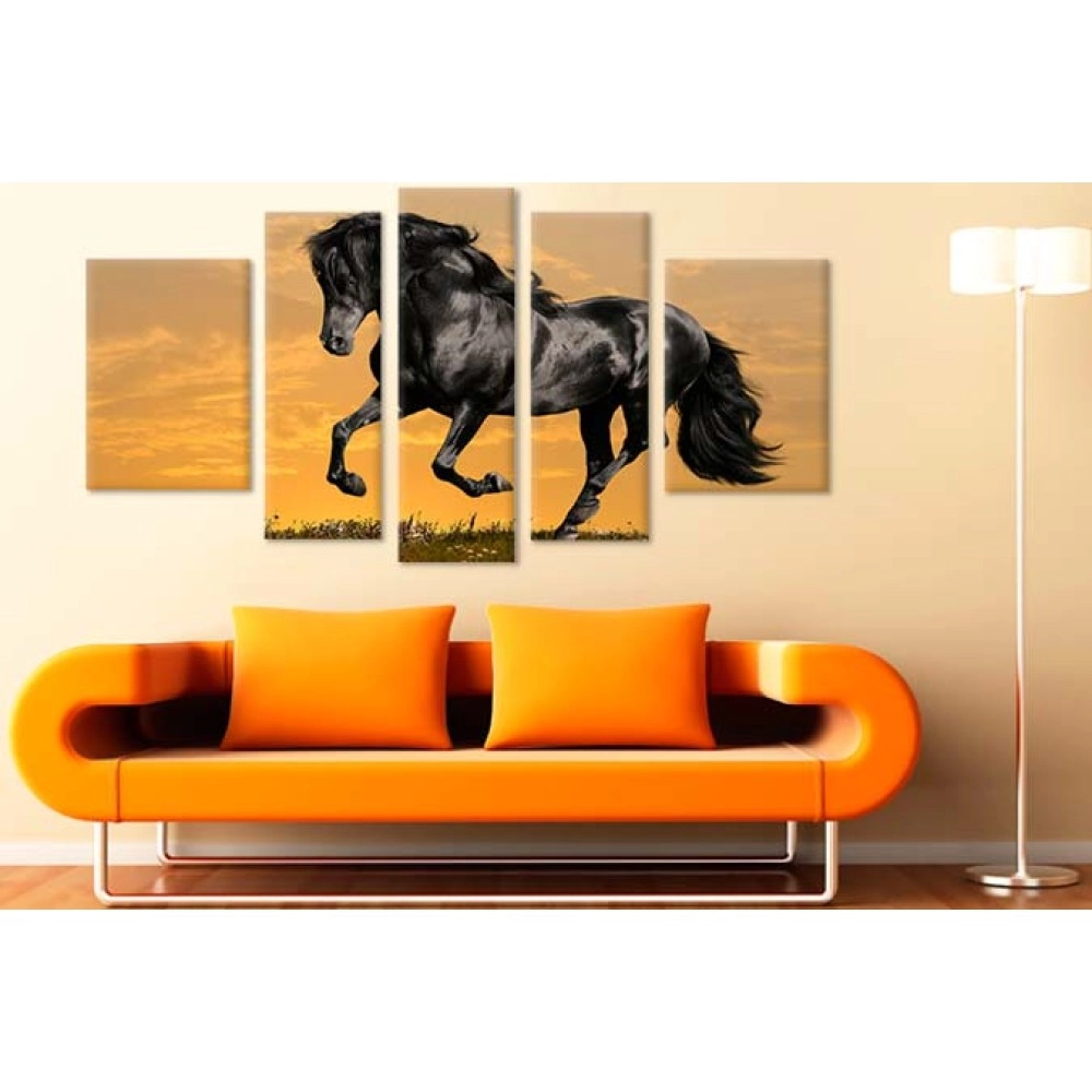 Tablouri canvas Cal in galop 5400