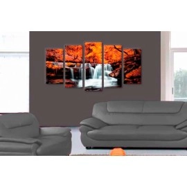 Tablouri canvas Cascada in padure 2156