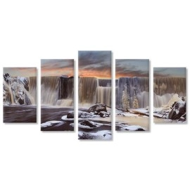 Tablouri canvas cascada la apus 4524