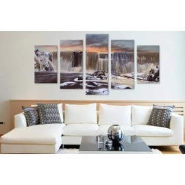 Tablouri canvas cascada la apus 4524