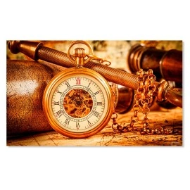 Tablouri canvas Ceas si harta 6917