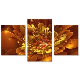 Tablouri canvas Fractal gold 20168