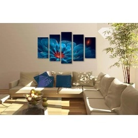 Tablouri canvas Fractal albastru 1210