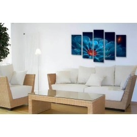 Tablouri canvas Fractal albastru 1210