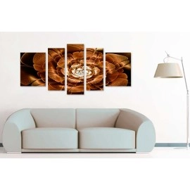 Tablouri moderne fractal cupru 6552