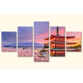 Tablouri canvas Fuji pagoda