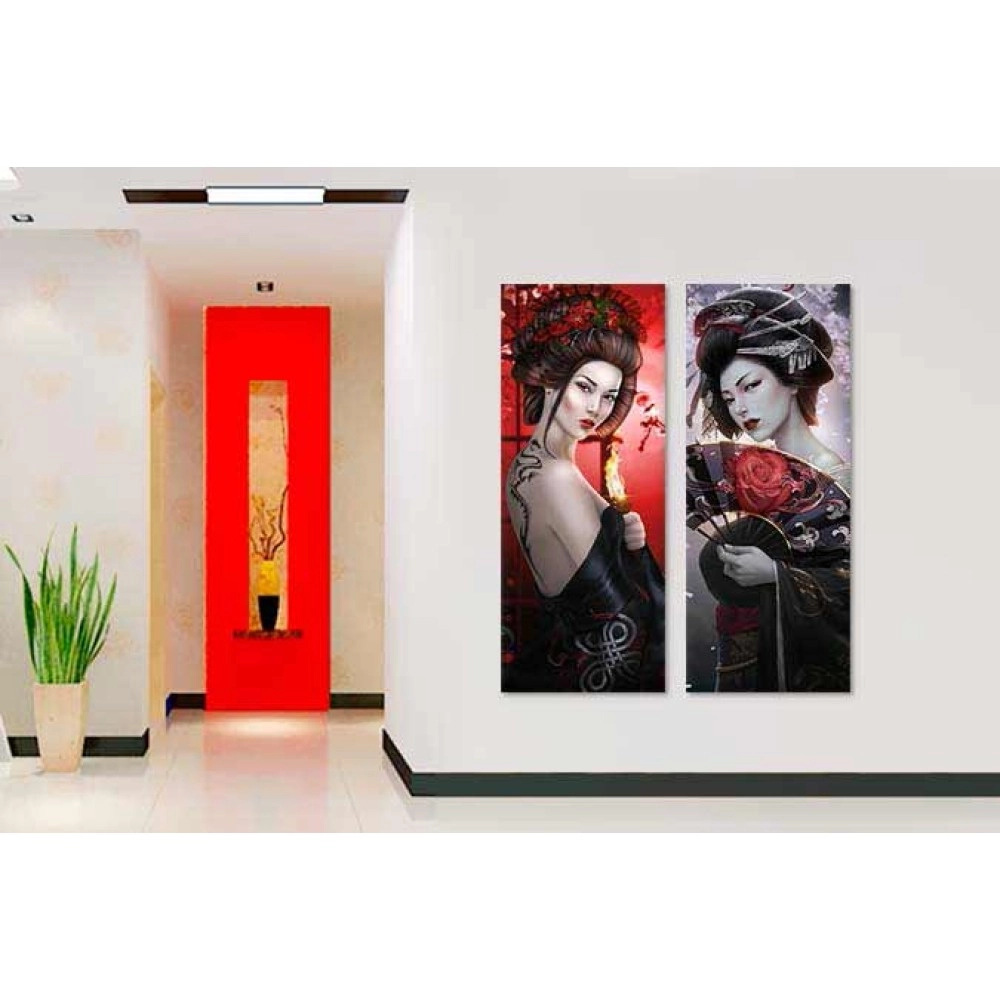 Tablouri canvas Siluete Gheisa 2398