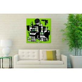 Tablouri canvas Green abstract 42256