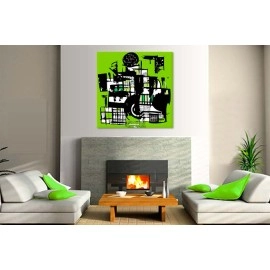 Tablouri canvas Green abstract 42256