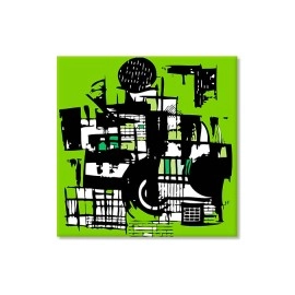 Tablouri canvas Green abstract 42256