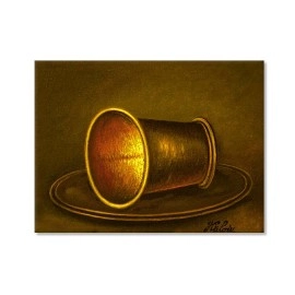 Tablouri canvas Pahar metal Haloiu 4030