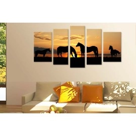 Tablouri canvas Cai in asfintit 10991