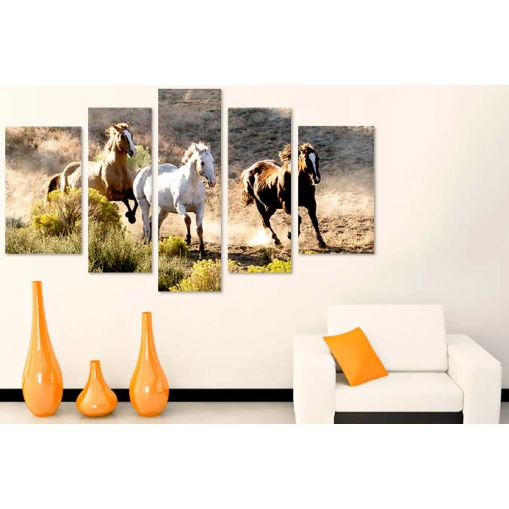 Tablouri canvas Cai in alergare 3431