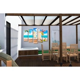 Tablouri canvas Cocos cocktail 8780