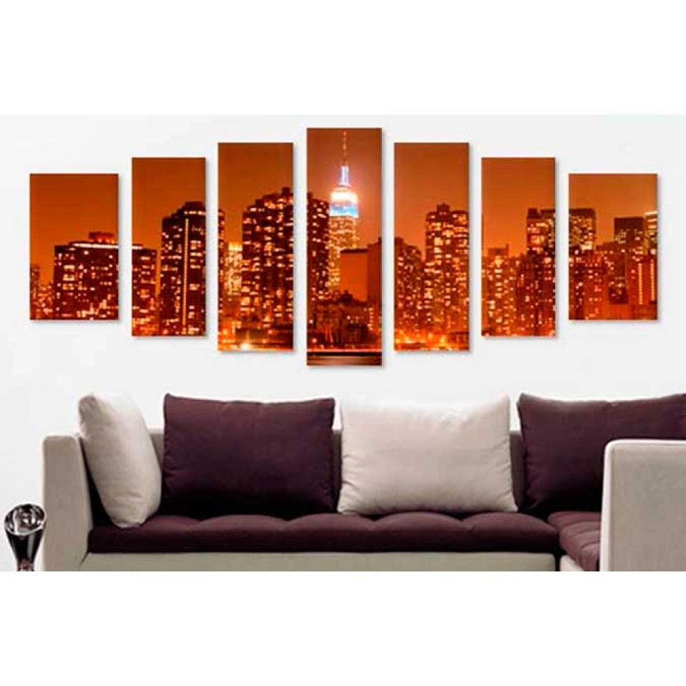 Tablouri canvas Manhattan brown 1682
