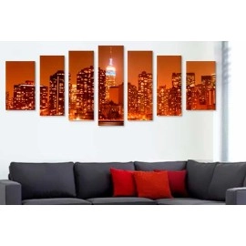 Tablouri canvas Manhattan brown 1682
