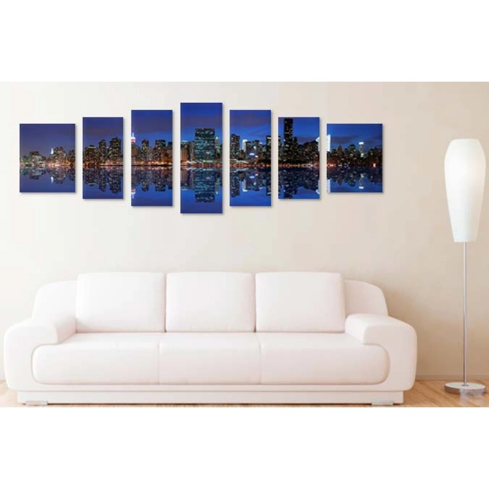Tablouri canvas Manhattan albastru 2899