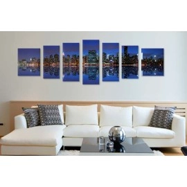 Tablouri canvas Manhattan albastru 2899