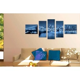 Tablouri canvas Manhattan blue 3711