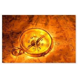 Tablouri canvas Busola pe harta 4837