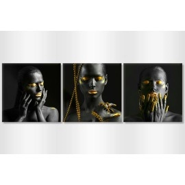 Tablouri moderne auriu negru