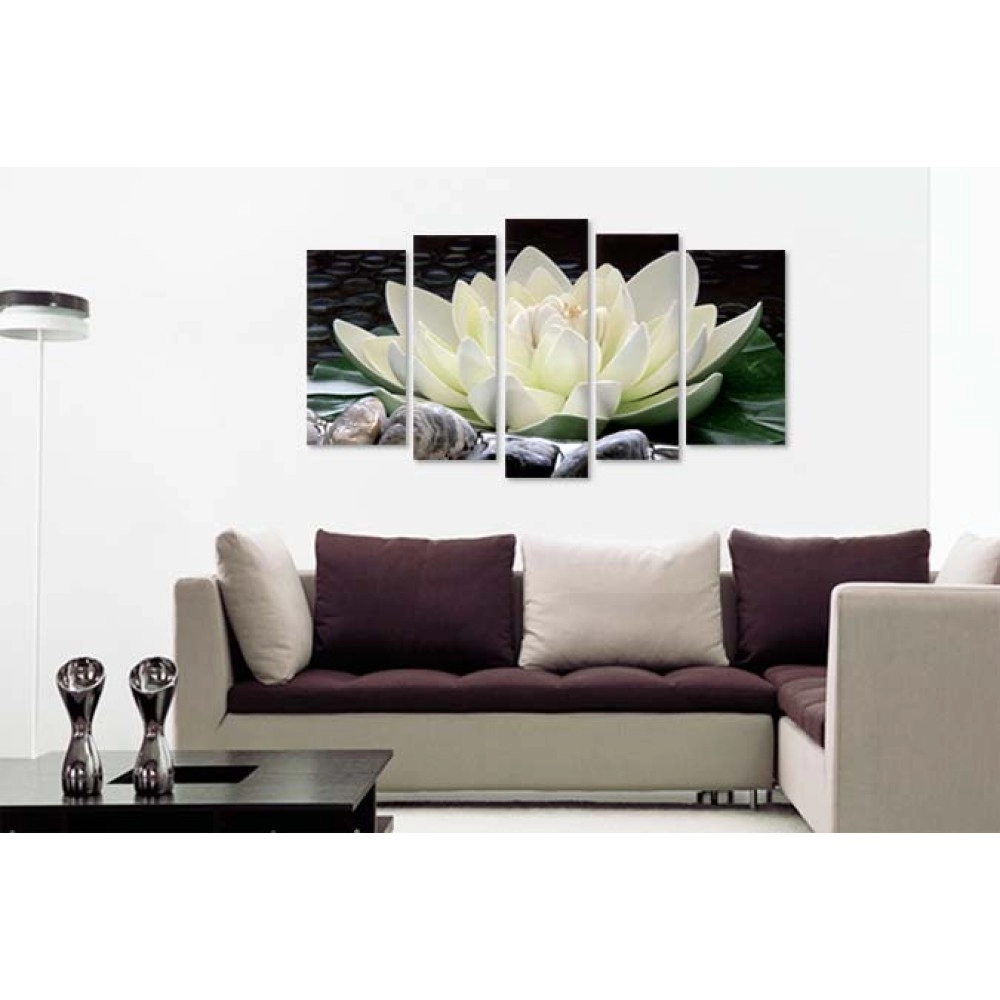 Tablouri canvas Nufar zen si pietre 17469